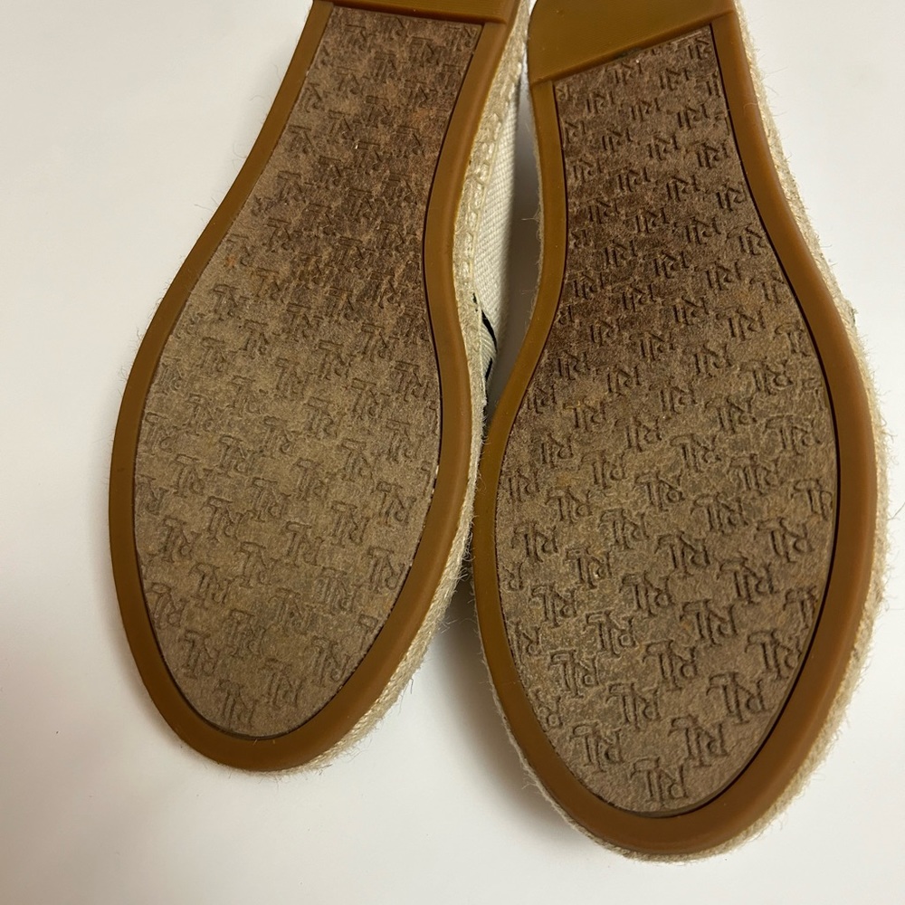 Lauren Ralph Lauren Caylee Canvas and Jute Flat Shoes Size 8B. - Picture 12 of 12